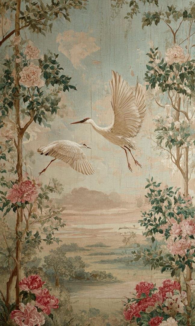 Back drop with art 5